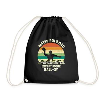 Water Polo Wasserball - Drawstring Bag - black - Front