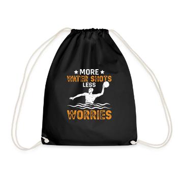 Water Polo Wasserball - Drawstring Bag - black - Front