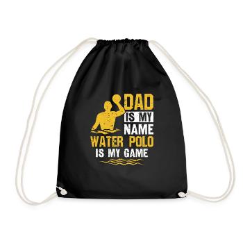 Water Polo Wasserball - Drawstring Bag - black - Front