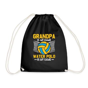 Water Polo Wasserball - Drawstring Bag - black - Front