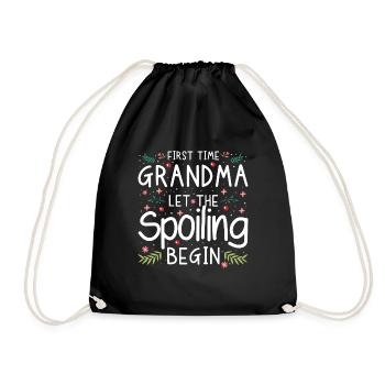 Pour la première fois, grand-mère a laissé le butin nouvelle grand-mère - Sac de sport léger - noir - Devant