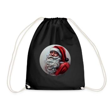 Nicholas - Drawstring Bag - black - Front