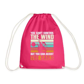 Vous ne pouvez pas contrôler le voilier à vent - Sac de sport léger - fuchsia - Devant