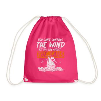 Vous ne pouvez pas contrôler le voilier à vent - Sac de sport léger - fuchsia - Devant