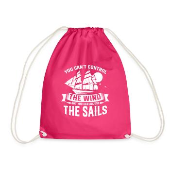 Vous ne pouvez pas contrôler le voilier à vent - Sac de sport léger - fuchsia - Devant