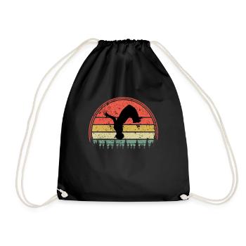 Free running - Drawstring Bag - black - Front