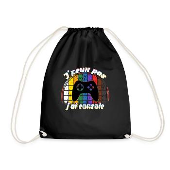 J'peux pas j'ai console - Sac de sport léger - noir - Devant