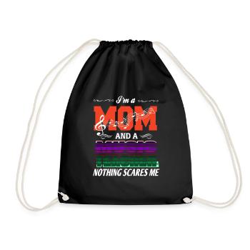 Une maman et un professeur de musique Rien ne me fait peur Vapor - Sac de sport léger - noir - Devant