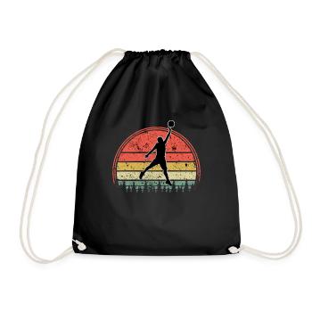 Basketballspieler - Basketball - BBall - Basketball - Turnbeutel - Schwarz - Vorne