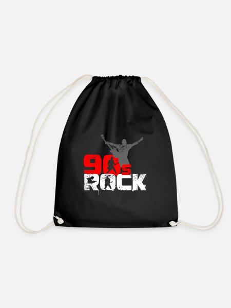 Vintage 90er Jahre Rock Musik Gitarrist - Turnbeutel - Schwarz