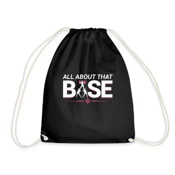 Cheerleader Über Diese Basis -Cheerleading - Turnbeutel - Schwarz - Vorne