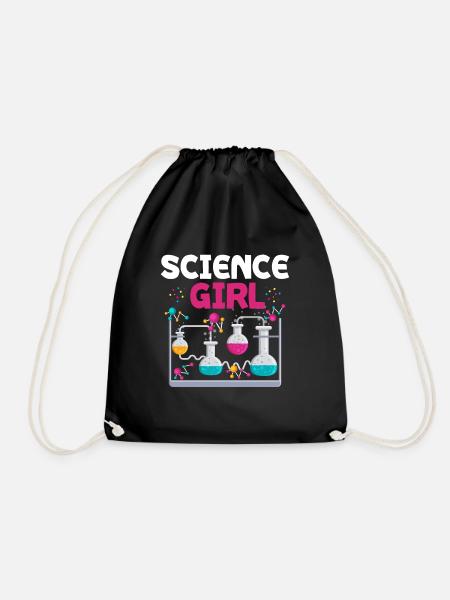 Sciences filles -chimie écolières femmes - Sac de sport léger - noir