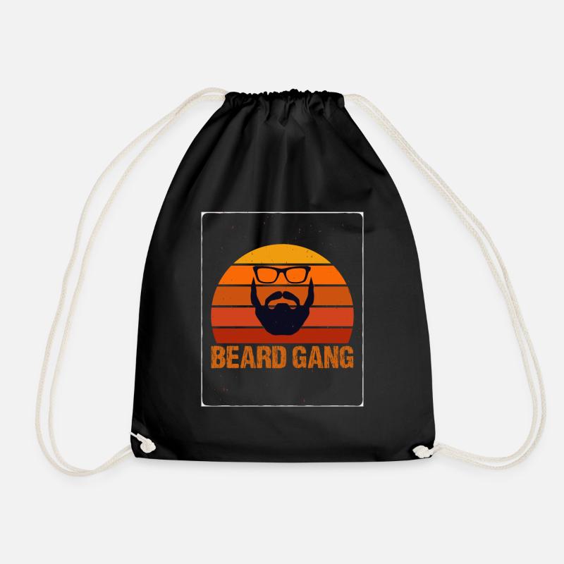 Beard Gang T-Shirt Essential T-Shirt - Drawstring Bag - black