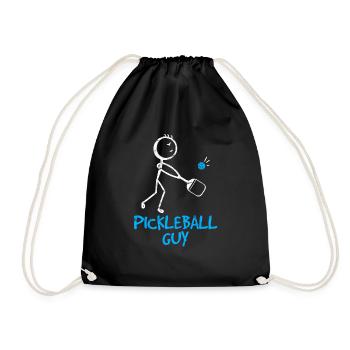 Funny Pickleball Design Men Boys Guy Pickleball Pl - Turnbeutel - Schwarz - Vorne