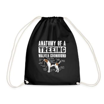 Treeing Walker Coonhound - Turnbeutel - Schwarz - Vorne