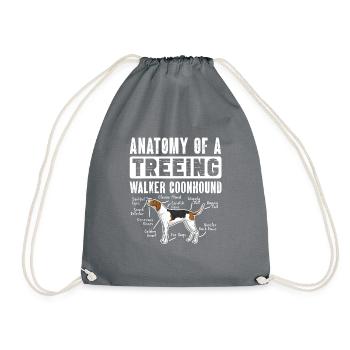 Marcheur arboricole Coonhound - Sac de sport léger - gris - Devant