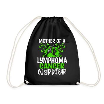 Lymphoma Cancer Awareness Mom Mothers Day Mama - Drawstring Bag - black - Front