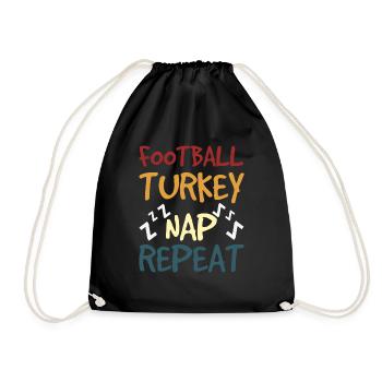 Rugby Turquie Répéter Fan de football Thanksgiving - Sac de sport léger - noir - Devant