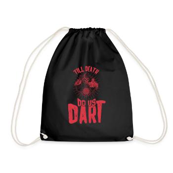 Till Death Do Us Dart - Drawstring Bag - black - Front