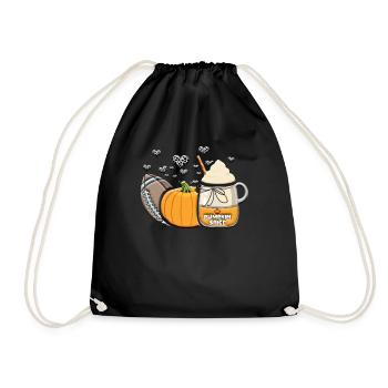 Rugby Pumpkin Love Fall Football Thanksgiving - Sac de sport léger - noir - Devant