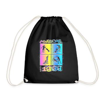 Génial depuis 1999. Agilité, Hundetraining - Sac de sport léger - noir - Devant