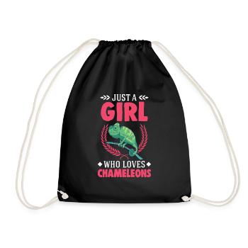 Caméléon Fille Caméléon - Sac de sport léger - noir - Devant