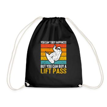 Vous ne pouvez pas acheter le bonheur, mais vous pouvez acheter un - Sac de sport léger - noir - Devant