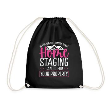 Home Staging can do for your property Stager - Turnbeutel - Schwarz - Vorne