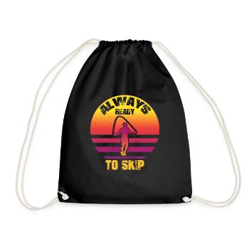 Speed Rope Skipping - Drawstring Bag - black - Front