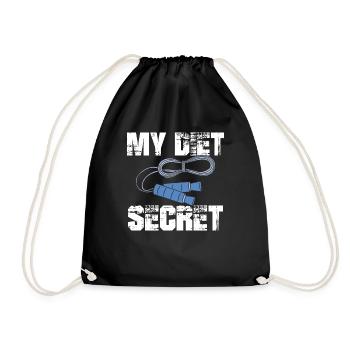 Speed Rope Skipping - Drawstring Bag - black - Front