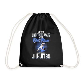 Ne sous-estimez jamais un vieil homme Jiu Jitsu BJJ Jiu-J - Sac de sport léger - noir - Devant