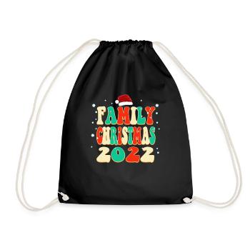 Noël en famille Vintage Classic Noël - Sac de sport léger - noir - Devant