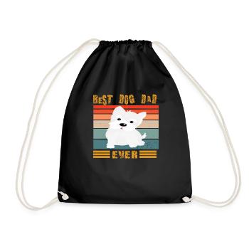 Conception de chien pour les amoureux des animaux de compagnie - Sac de sport léger - noir - Devant