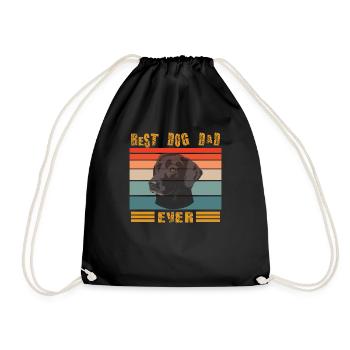 Dog design for pet lovers - Drawstring Bag - black - Front