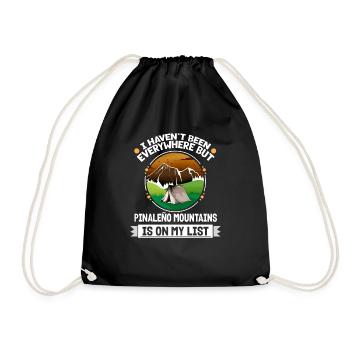 Pinaleño Mountains Is On My List Hiking Camping - Drawstring Bag - black - Front