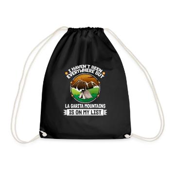 La Garita Mountains Is On My List Hiking Camping - Turnbeutel - Schwarz - Vorne
