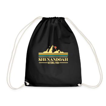 Shenandoah National Park Virginia Hiking Mountains Wa - Drawstring Bag - black - Front