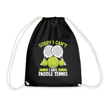 Équipe de paddle-tennis Désolé, je ne peux pas avoir PaddlePaddl - Sac de sport léger - noir - Devant