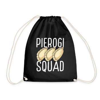 Pierogi Lover Pierogi Maker Polish Food Squad - Drawstring Bag - black - Front
