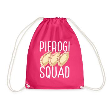 Pierogi Lover Pierogi Maker Polish Food Squad - Drawstring Bag - fuchsia - Front