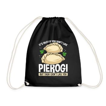 Pierogi Maker Polish Food Pierogi Making Press - Drawstring Bag - black - Front