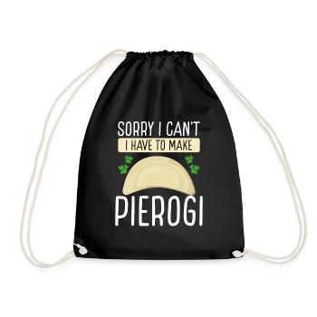 Pierogi Désolé je ne peux pas faire de PolishP - Sac de sport léger - noir - Devant