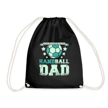 Fête des pères Père Papa Handball Papa - Sac de sport léger - noir - Devant