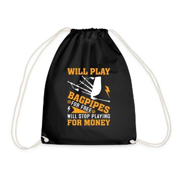 Cornemuses Musicien écossais Bagpipers - Sac de sport léger - noir - Devant
