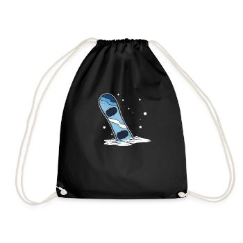 Snowboard In Snowboarder Snowboarder Sports d’hiver - Sac de sport léger - noir - Devant
