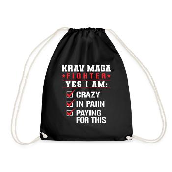 Krav Maga Apparel Israeli Self - Turnbeutel - Schwarz - Vorne