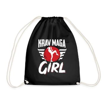 Krav Maga Apparel Israeli Self - Turnbeutel - Schwarz - Vorne