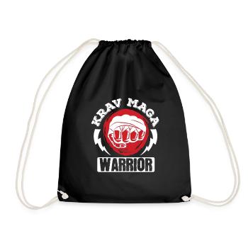Krav Maga Apparel Israeli Self - Drawstring Bag - black - Front