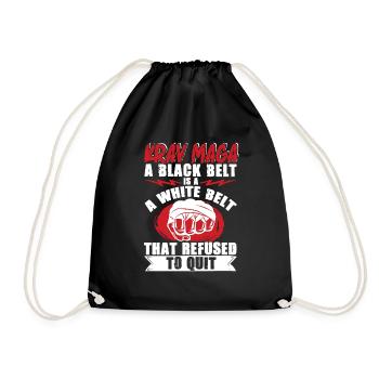 Krav Maga Apparel Israeli Self - Drawstring Bag - black - Front