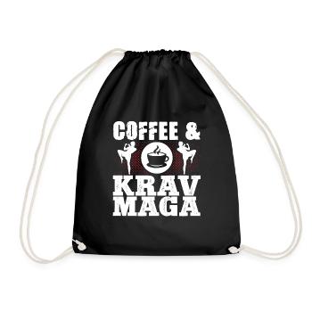 Krav Maga Apparel Israeli Self - Drawstring Bag - black - Front